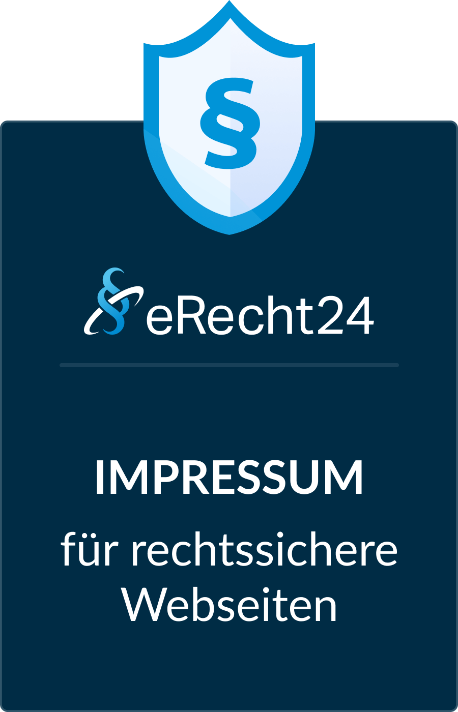 Impressum Siegel eRecht24